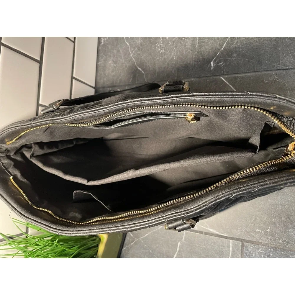 Badgley Mischka Black Leather Purse